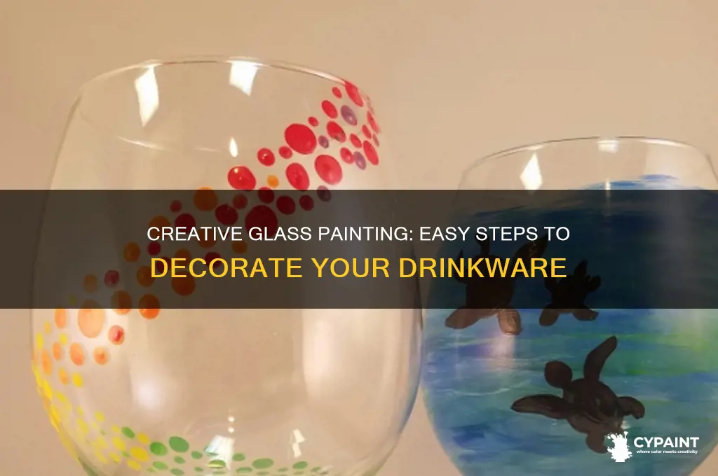 how to paint stuff on drinking glasses