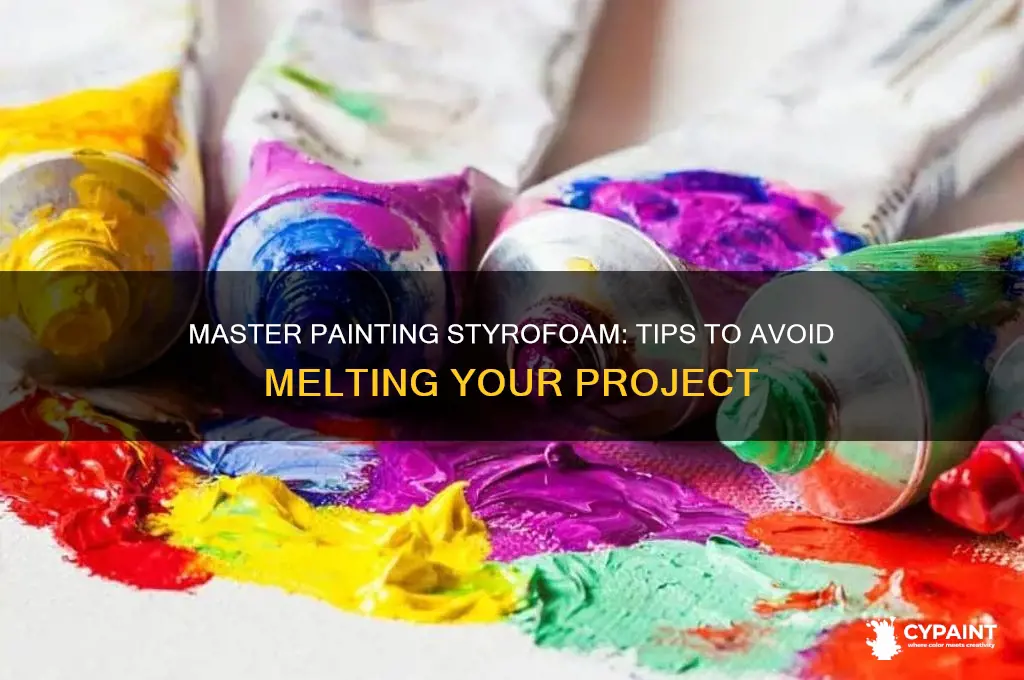 how to paint sturofoam without melting it