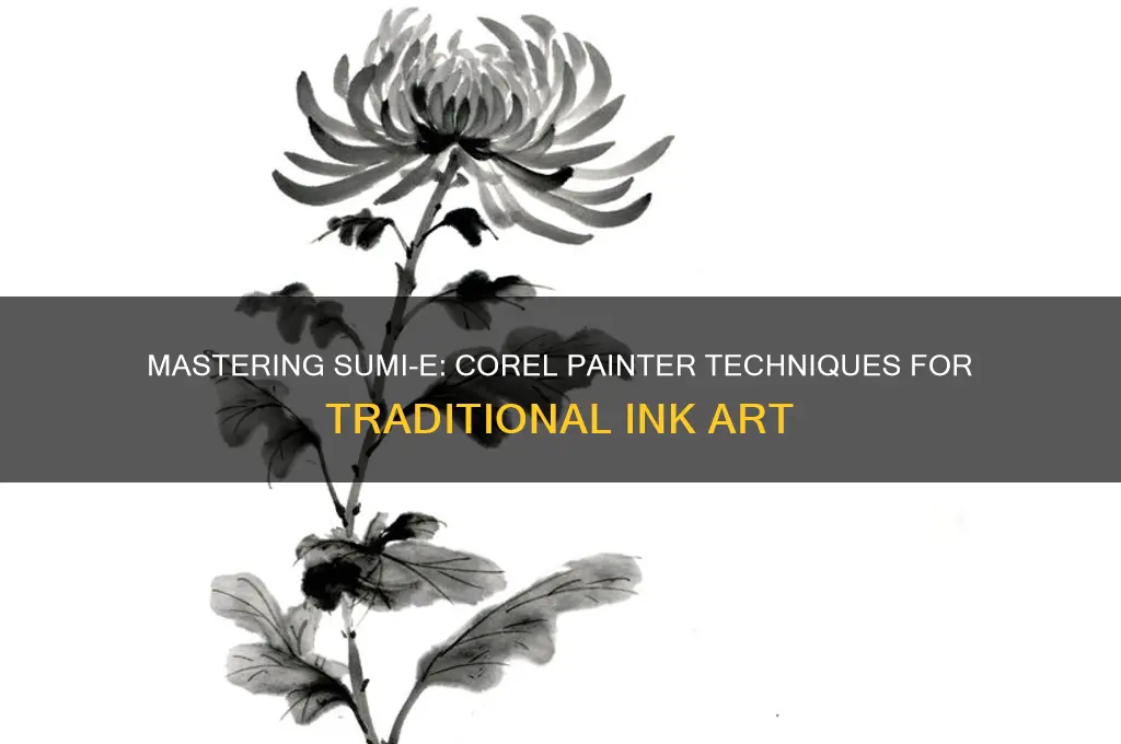 how to paint sumi-e style corel painter
