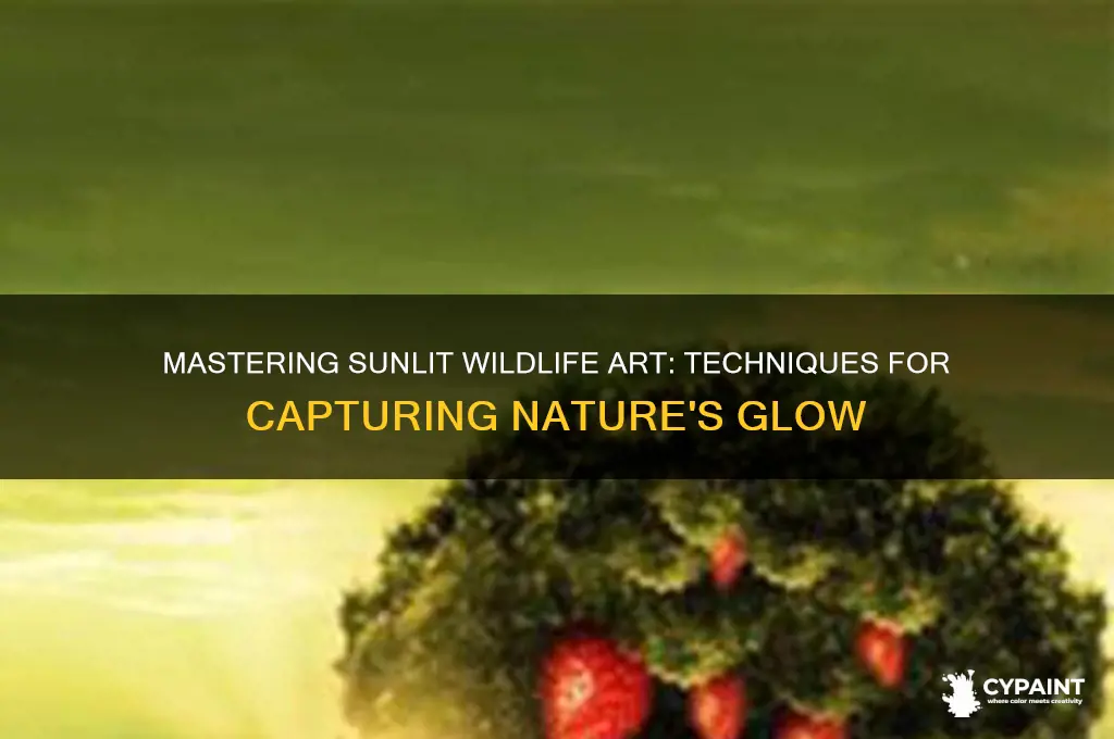 how to paint sun lit wildlife art