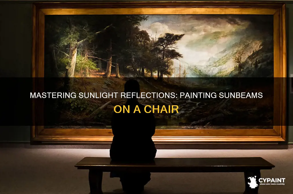 how to paint sun reflecting off a chair