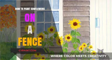 Creative Fence Art: Painting Vibrant Sunflowers Step-by-Step Guide