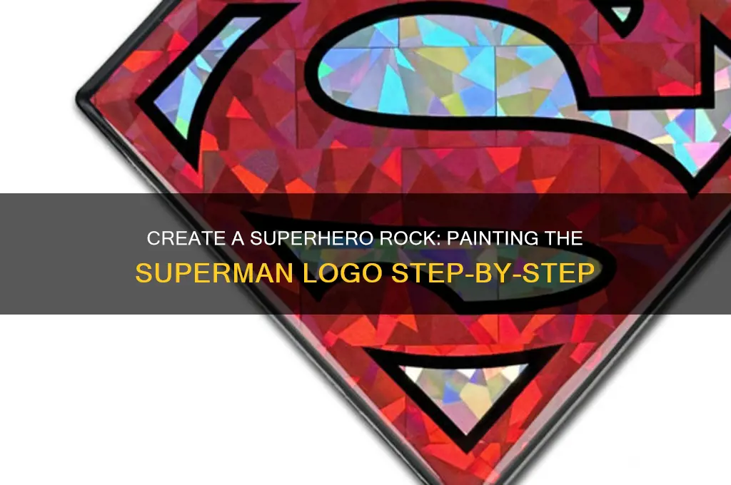 Create A Superhero Rock: Painting The Superman Logo Step-By-Step | CyPaint