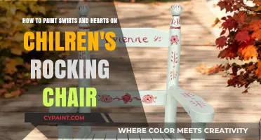 Creative Kids' Chair Makeover: Painting Swirls & Hearts Tutorial
