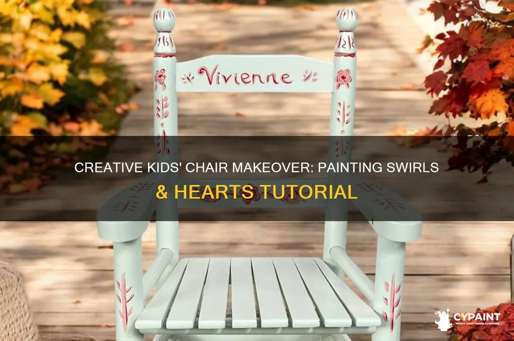 how to paint swirts and hearts on chilren