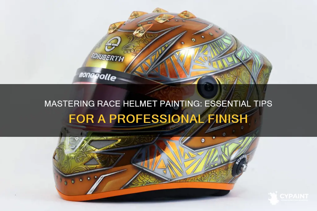 how to paint t a race helmet