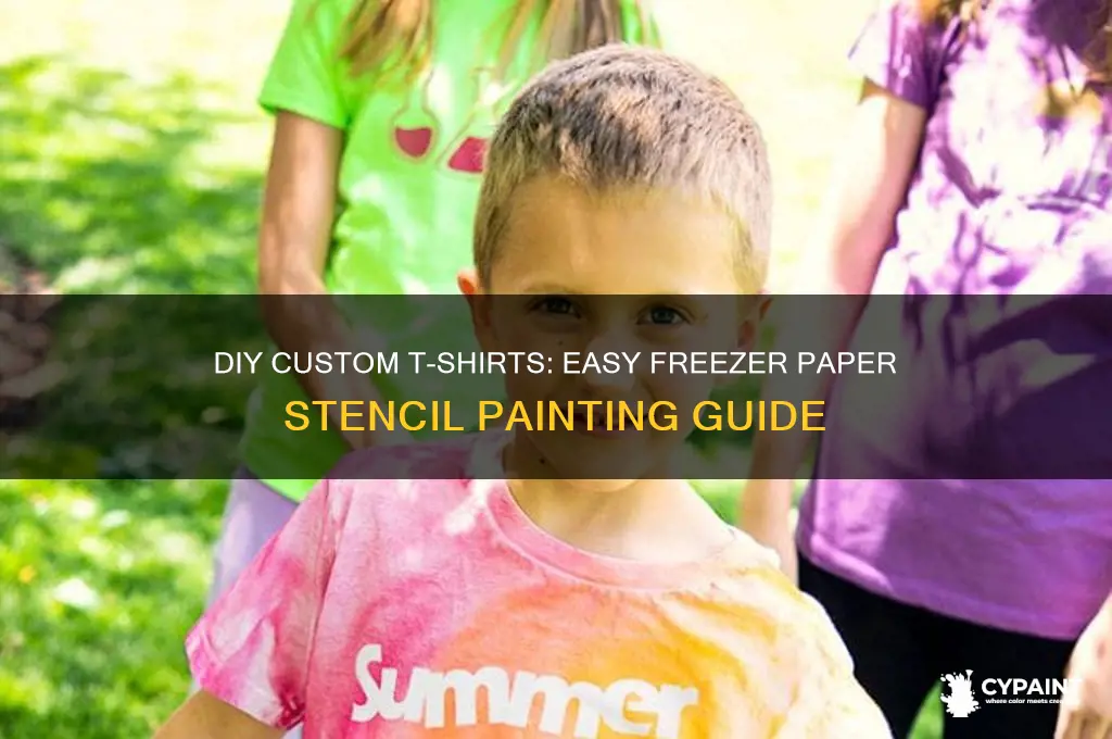 how to paint t shirts with freezer paper
