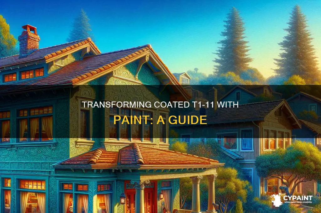 how to paint t1-11 that has a coating