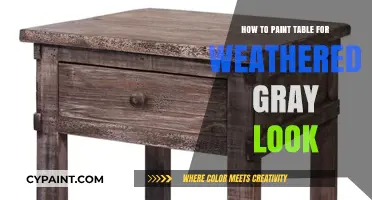Mastering the Weathered Gray Look: A Step-by-Step Table Painting Guide