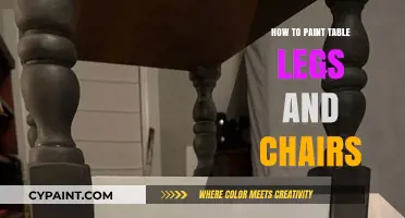 Revamp Your Furniture: Easy Steps to Paint Table Legs and Chairs