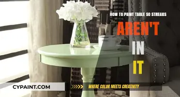 Smooth Table Painting: Streak-Free Techniques for a Flawless Finish