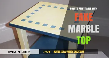 Transform Your Table: Easy DIY Fake Marble Painting Tutorial