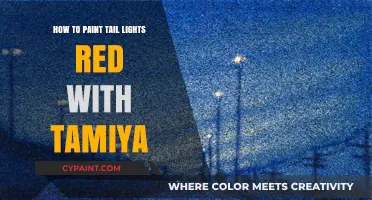 Customizing Tail Lights: Red Tamiya Paint Application Guide