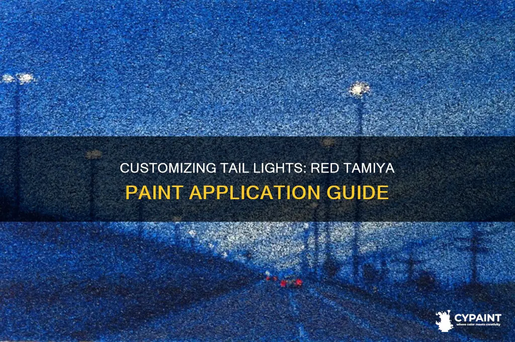 how to paint tail lights red with tamiya