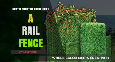 Painting Tall Grass Under a Rail Fence: A Step-by-Step Guide