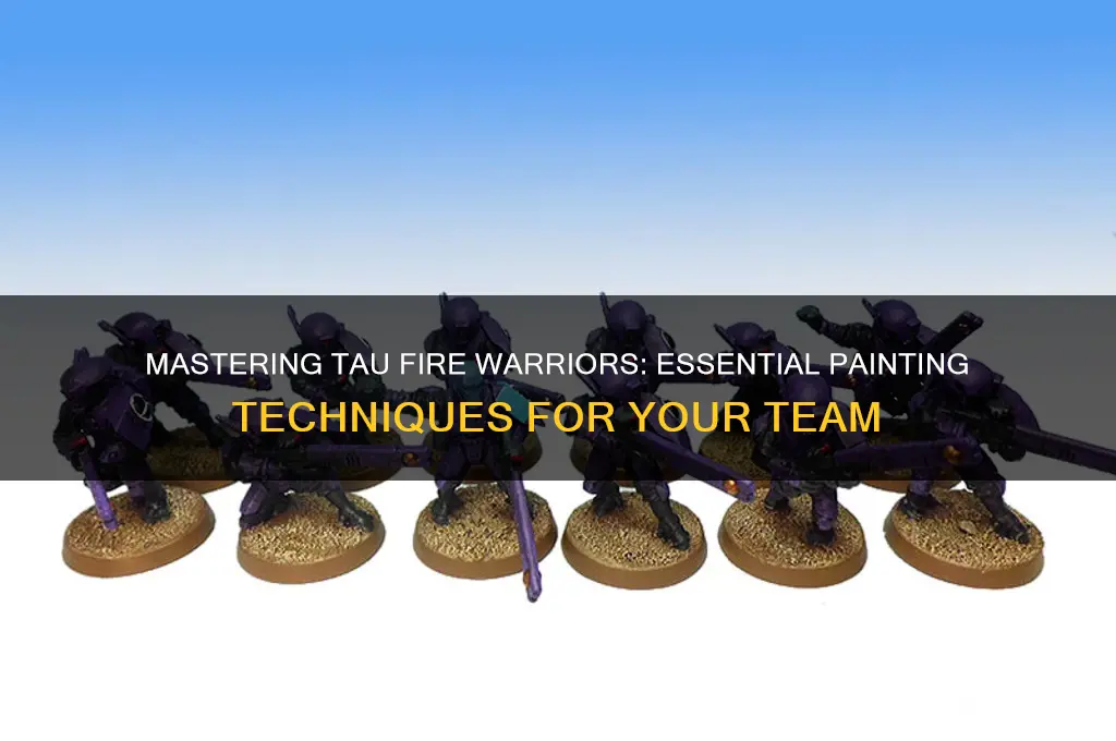 how to paint tau fire warrior team