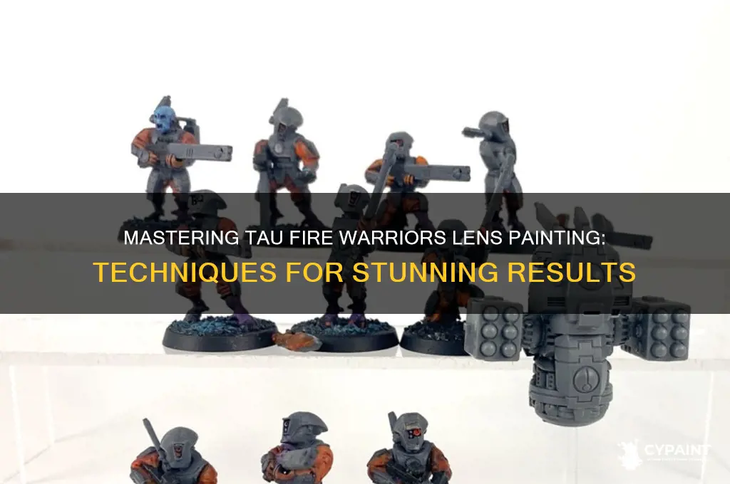 how to paint tau fire warriors lenses