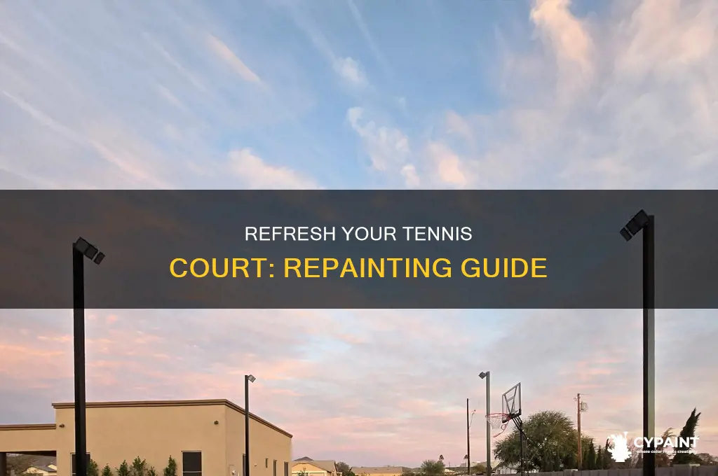 how to paint tennis court that is already painted
