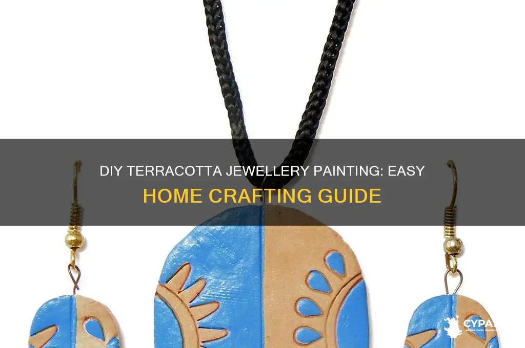 how to paint terracotta jewellery at home
