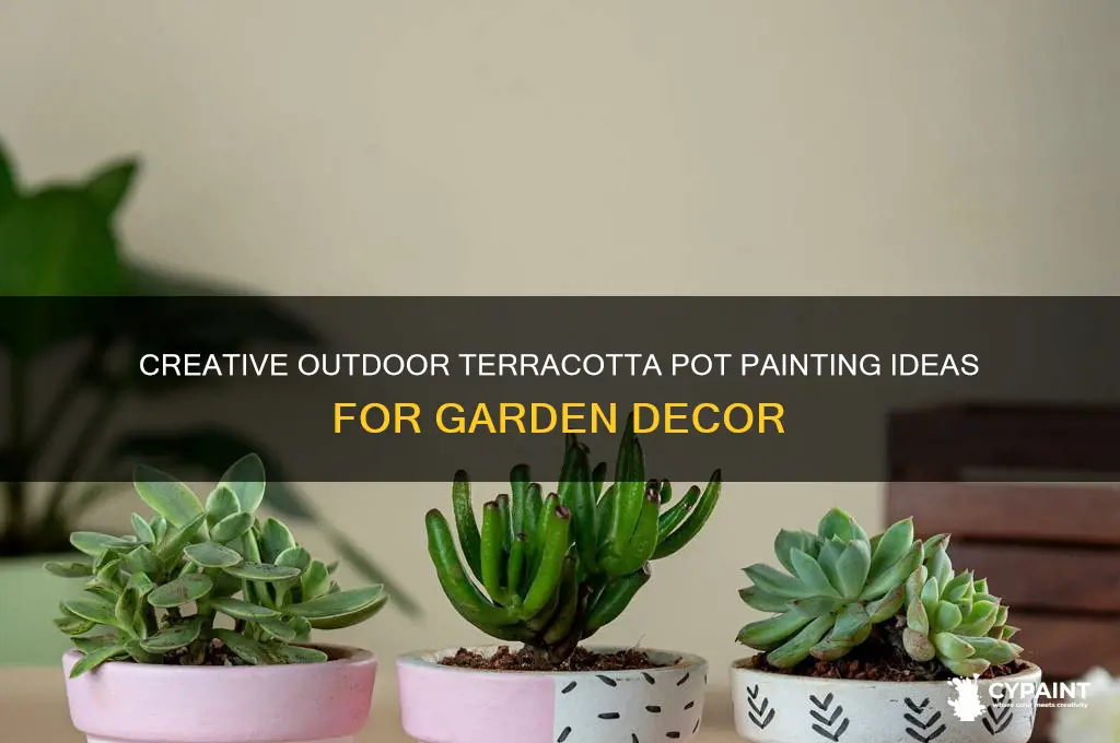 how to paint terracotta pots for outdoors