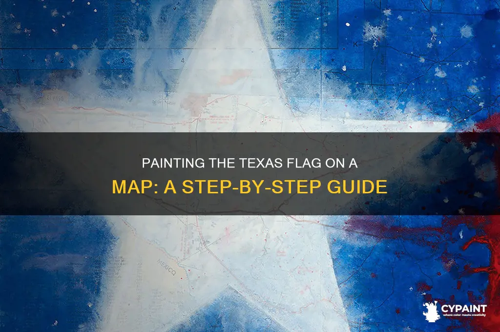 how to paint texas flag on texas map