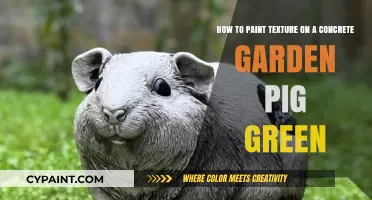 Painting Texture on Concrete Garden Pigs: Green Transformation Guide