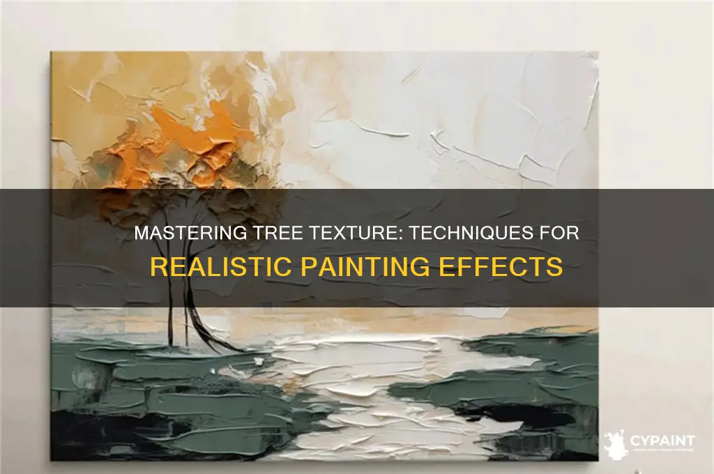 how to paint texture on a tree