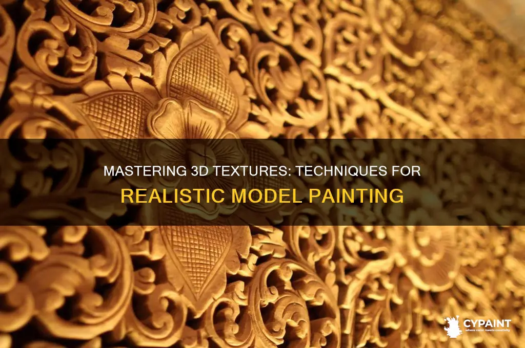 how to paint textures for 3d model
