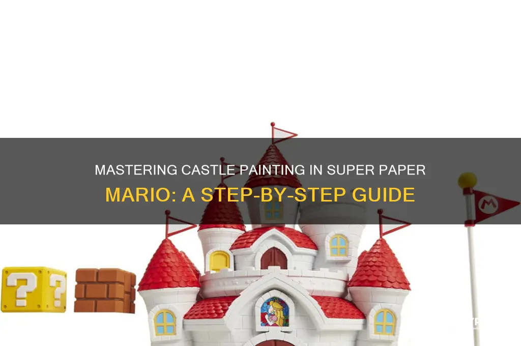 how to paint the 1 castle in super paper mario