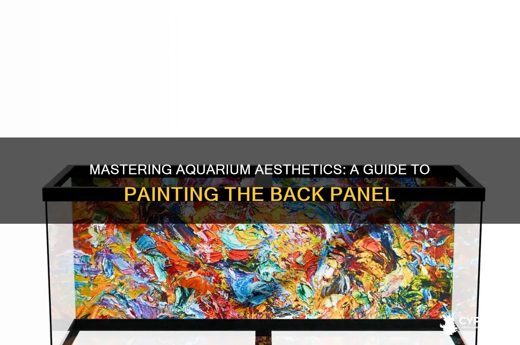 how to paint the back of an aquarium