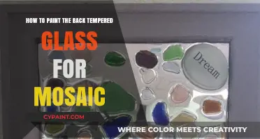 Creating Mosaic Art: Painting Back-Tempered Glass