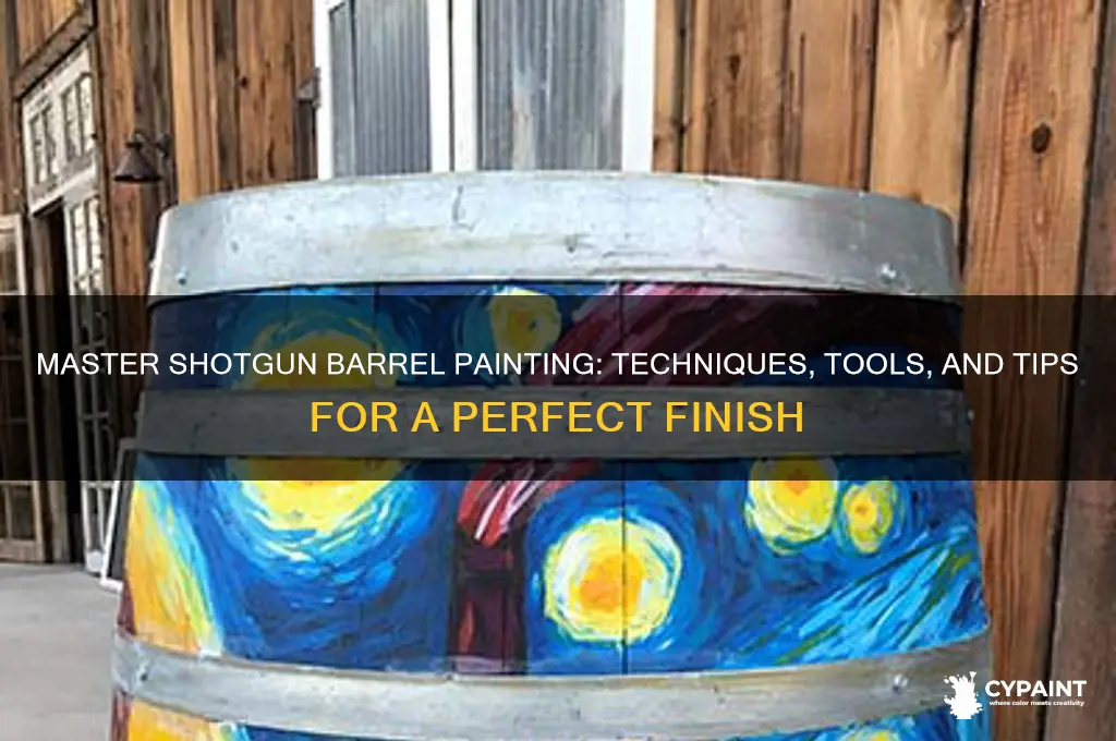 how to paint the barrel of a shotgun