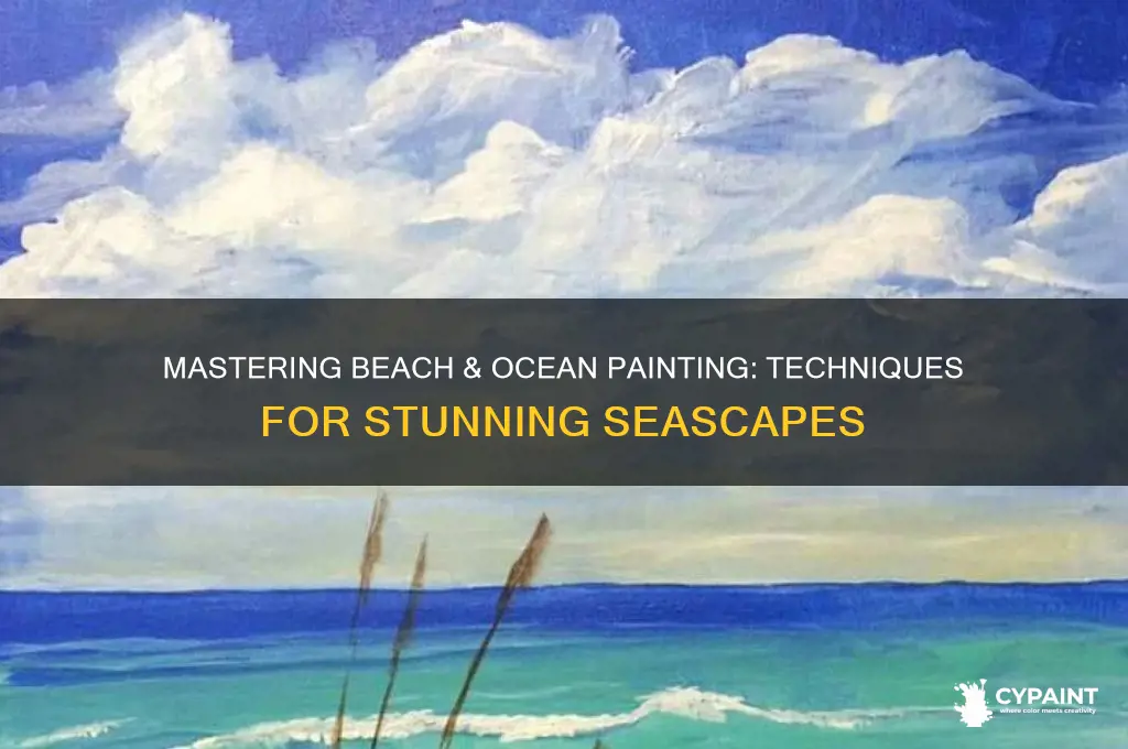 how to paint the beach and ocean