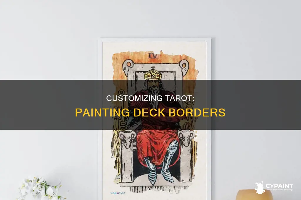how to paint the borders of a tarot deck
