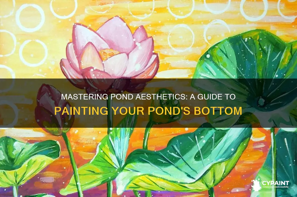 how to paint the bottom of a pond