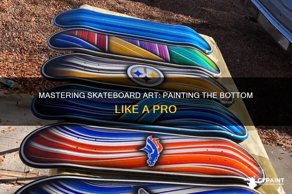 how to paint the bottom of a skateboard