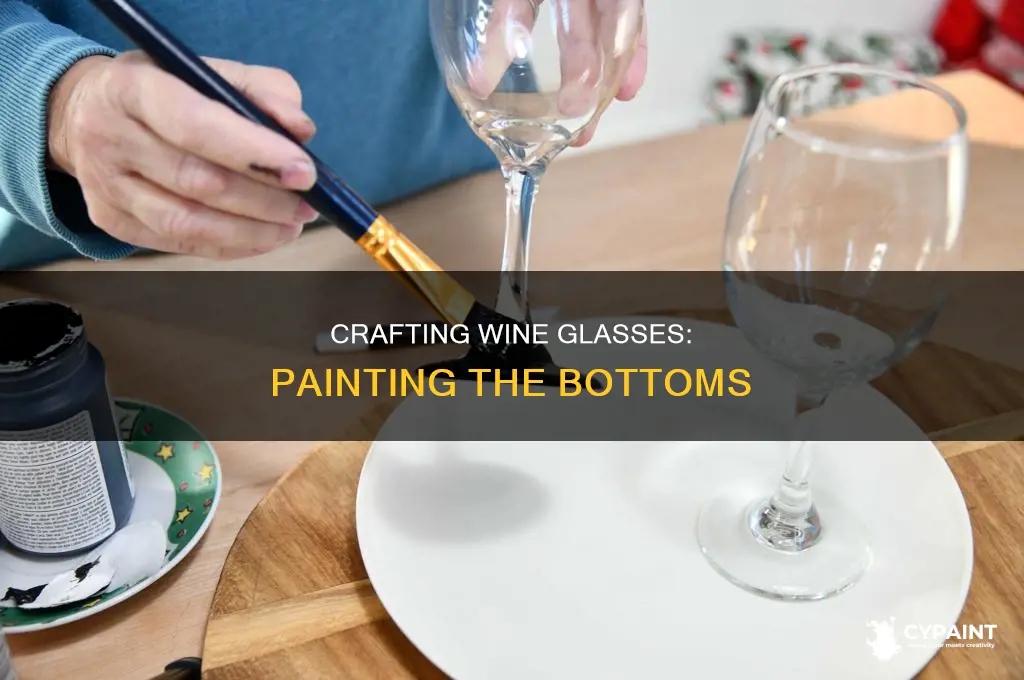 how to paint the bottom of a wine glass
