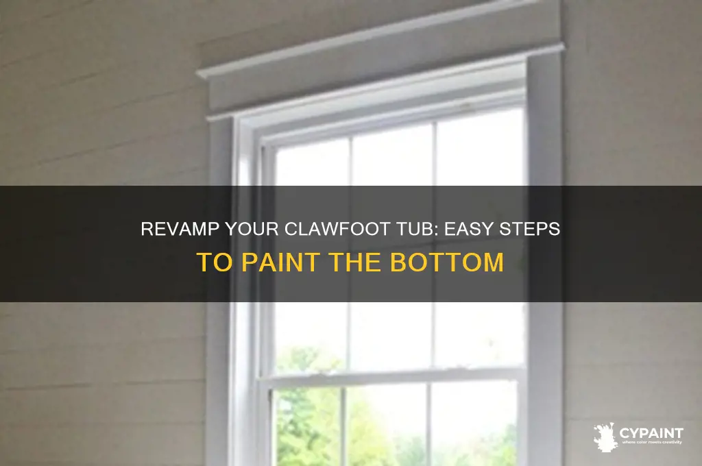 how to paint the bottom of clawfoot tub