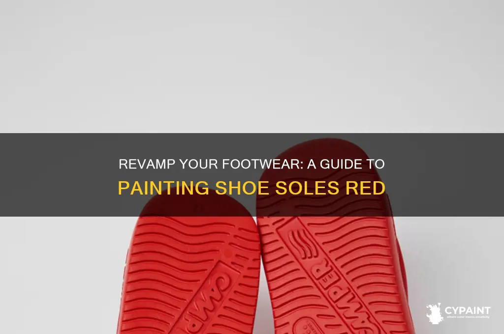 how to paint the bottom of shoes red