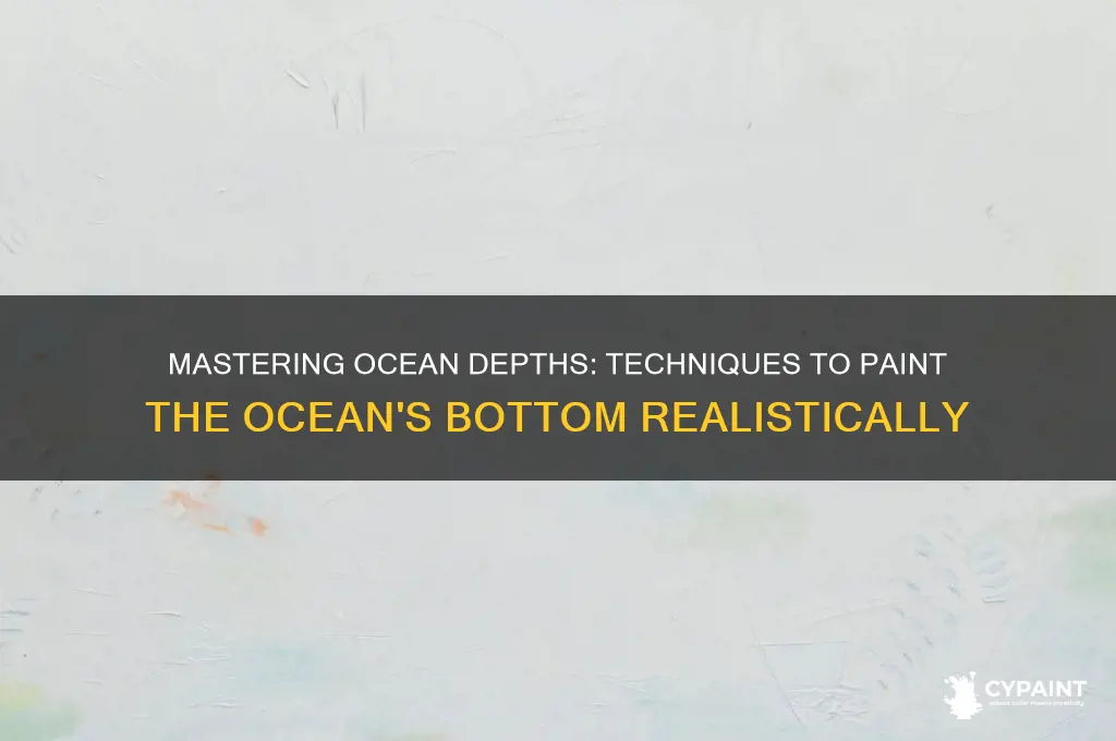 how to paint the bottom of the ocean