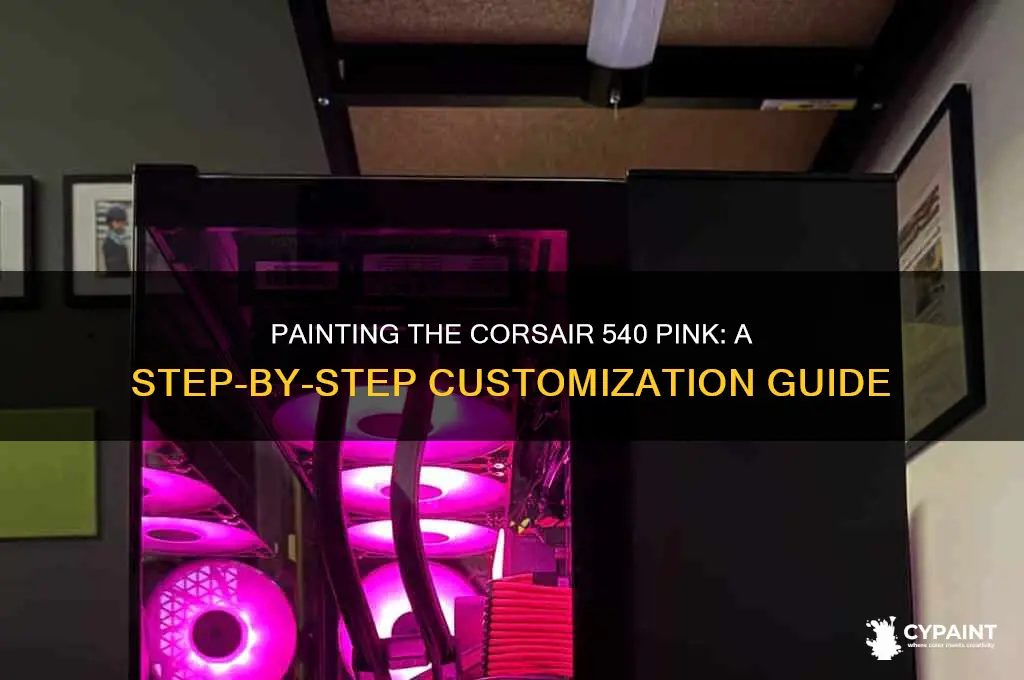 how to paint the corsair 540 pink