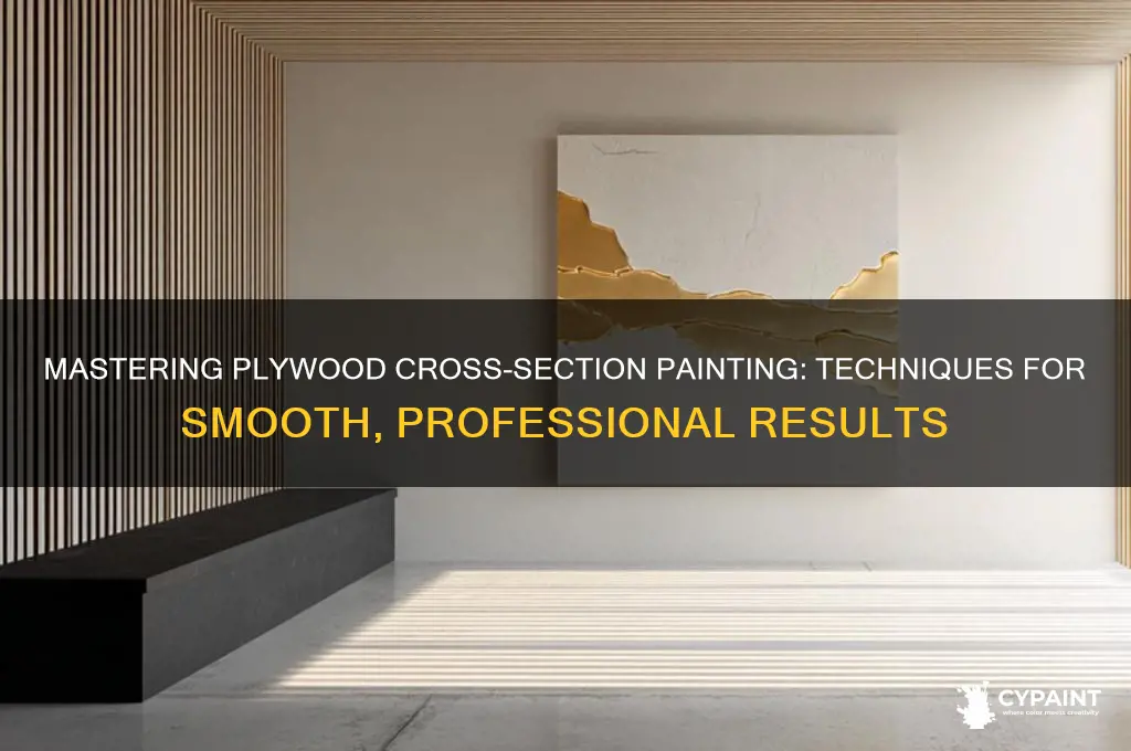 how to paint the cross section of plywood