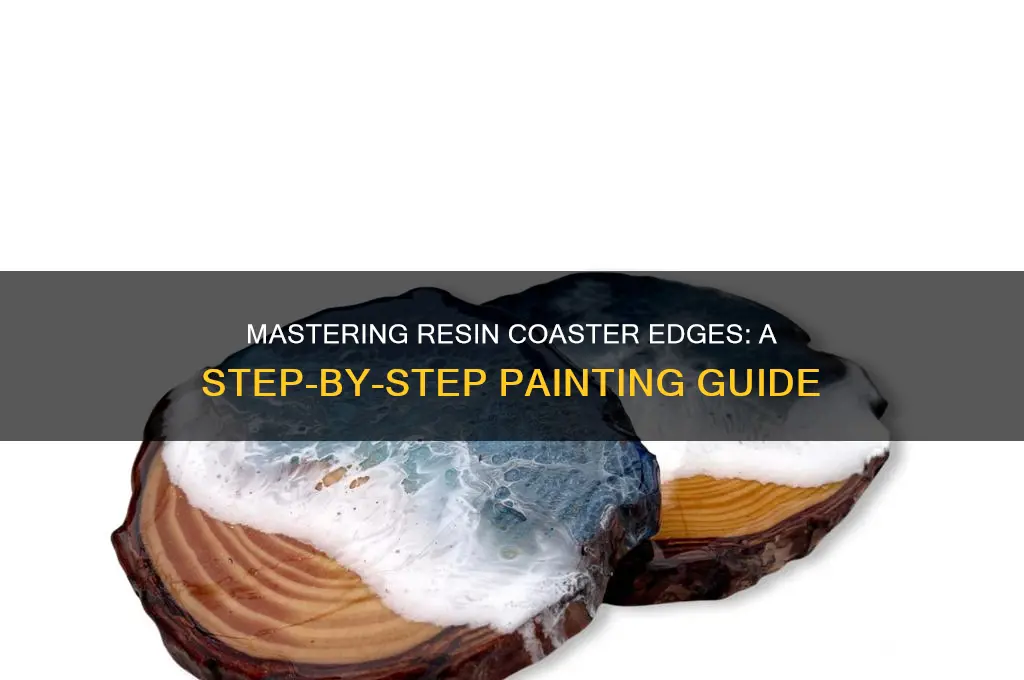 how to paint the edges of resin coasters