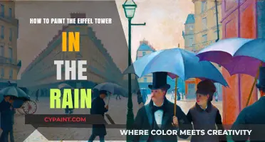 Capturing the Eiffel Tower in Rain with Paint