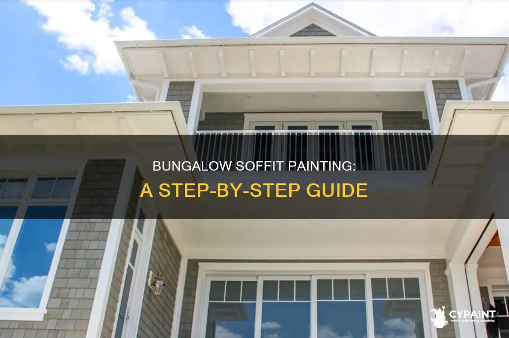 how to paint the exposed soffits of a bungalow
