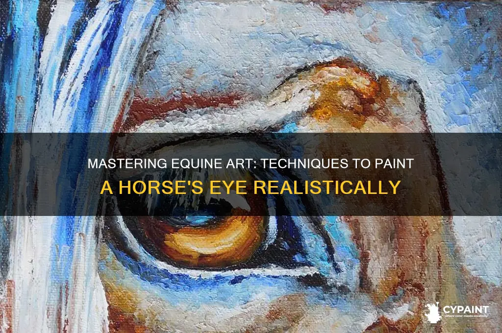 how to paint the eye of a horse