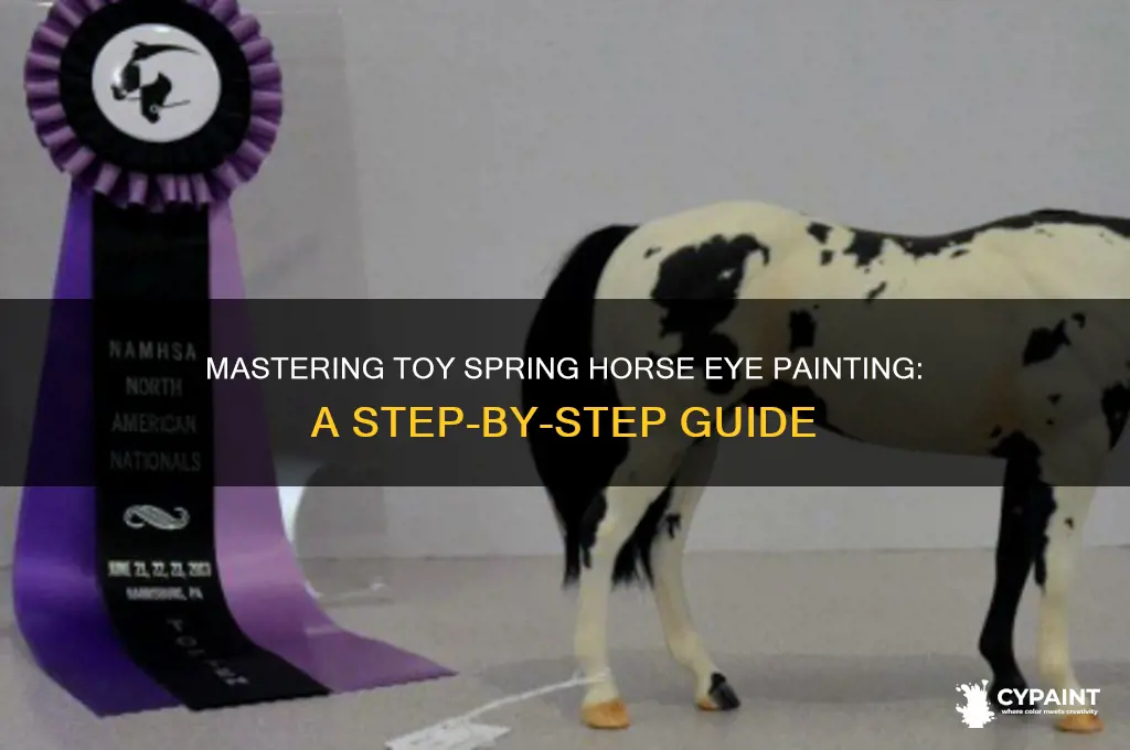 how to paint the eyes on a toy spring horse