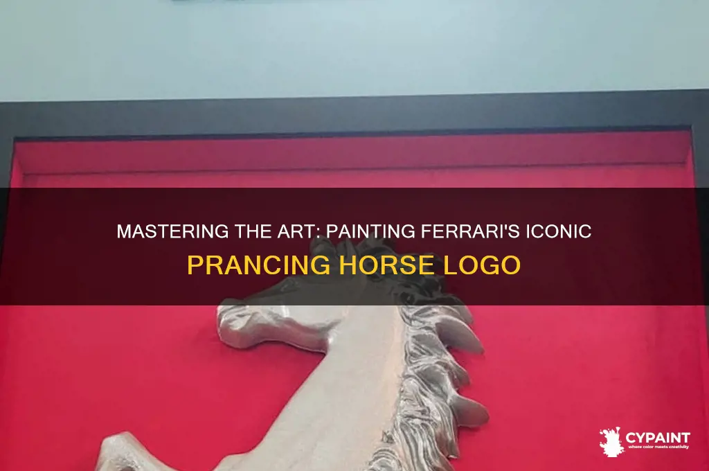 how to paint the ferrari prancing horse logo