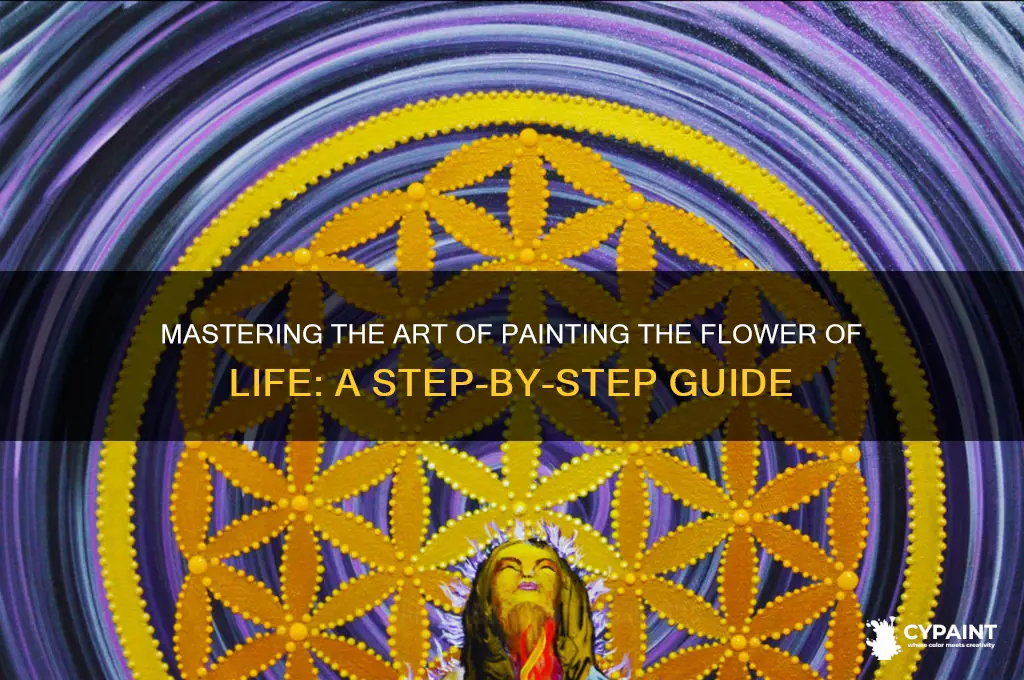 how to paint the flower of life