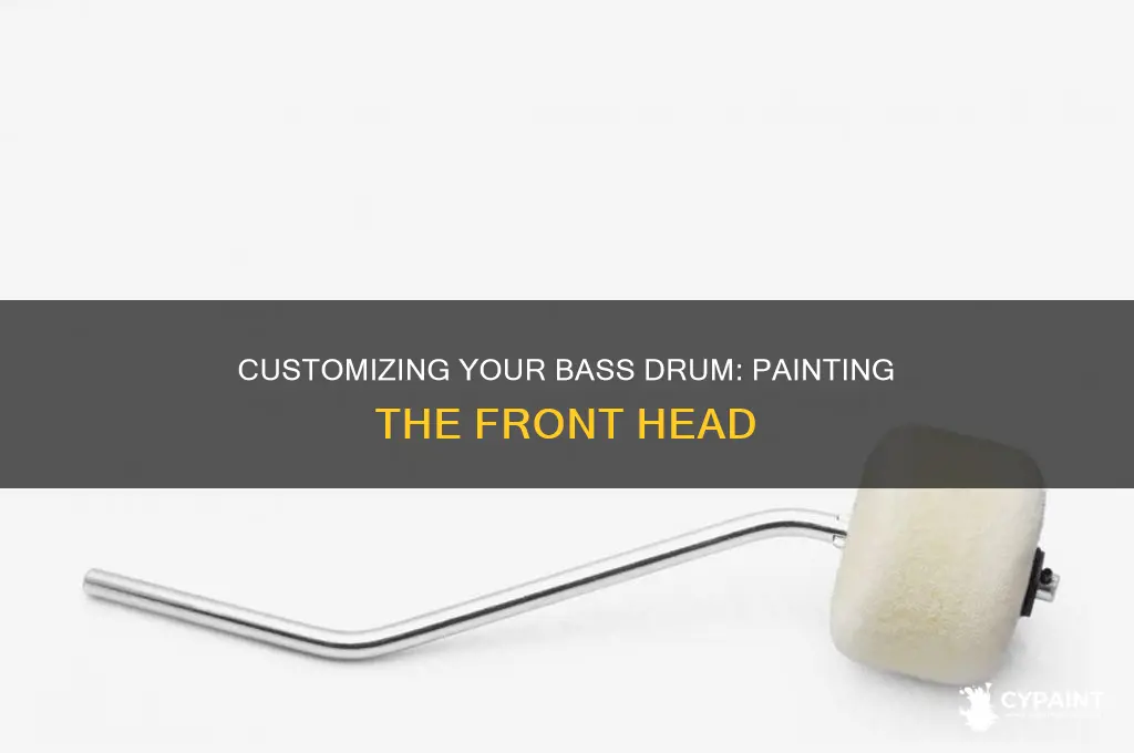 how to paint the frong of your base drum